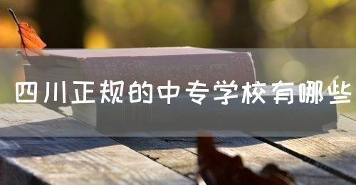 四川正規(guī)的中專學(xué)校有哪些？(圖1)