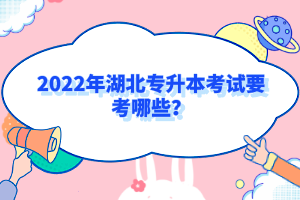 2022年湖北專(zhuān)升本考試要考哪些？