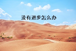 沒有進(jìn)步怎么辦